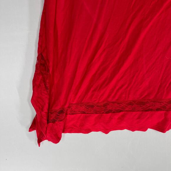 Lane Bryant Tunic Top Women Plus 18 / 20 Red Short Sleeve Relaxed Loose Fit - Picture 5 of 7